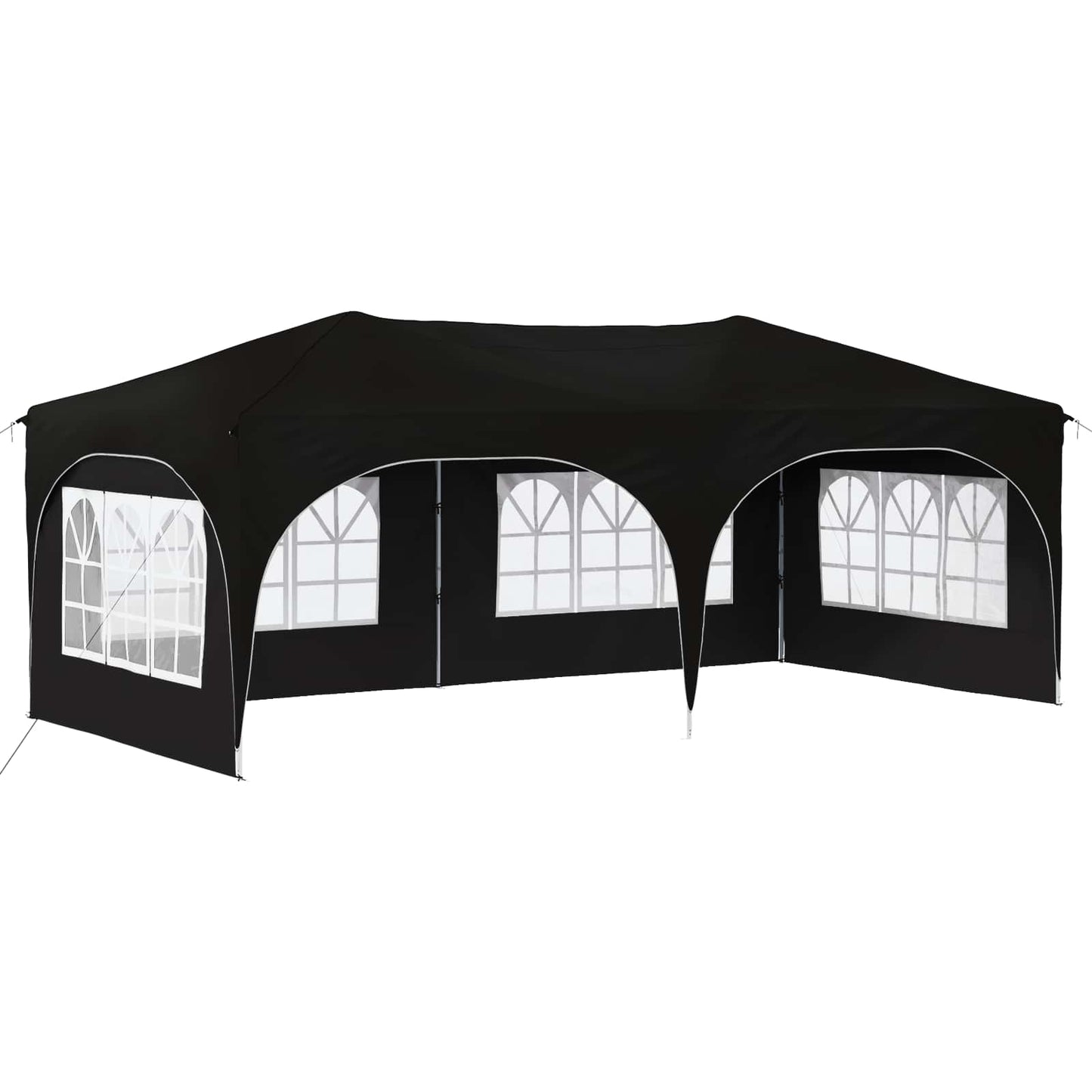 Pop-up Party Tent 575 x 288 x 245 cm Black Oxford Fabric