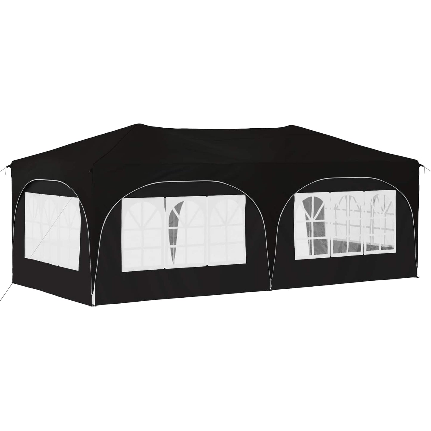 Pop-up Party Tent 575 x 288 x 245 cm Black Oxford Fabric