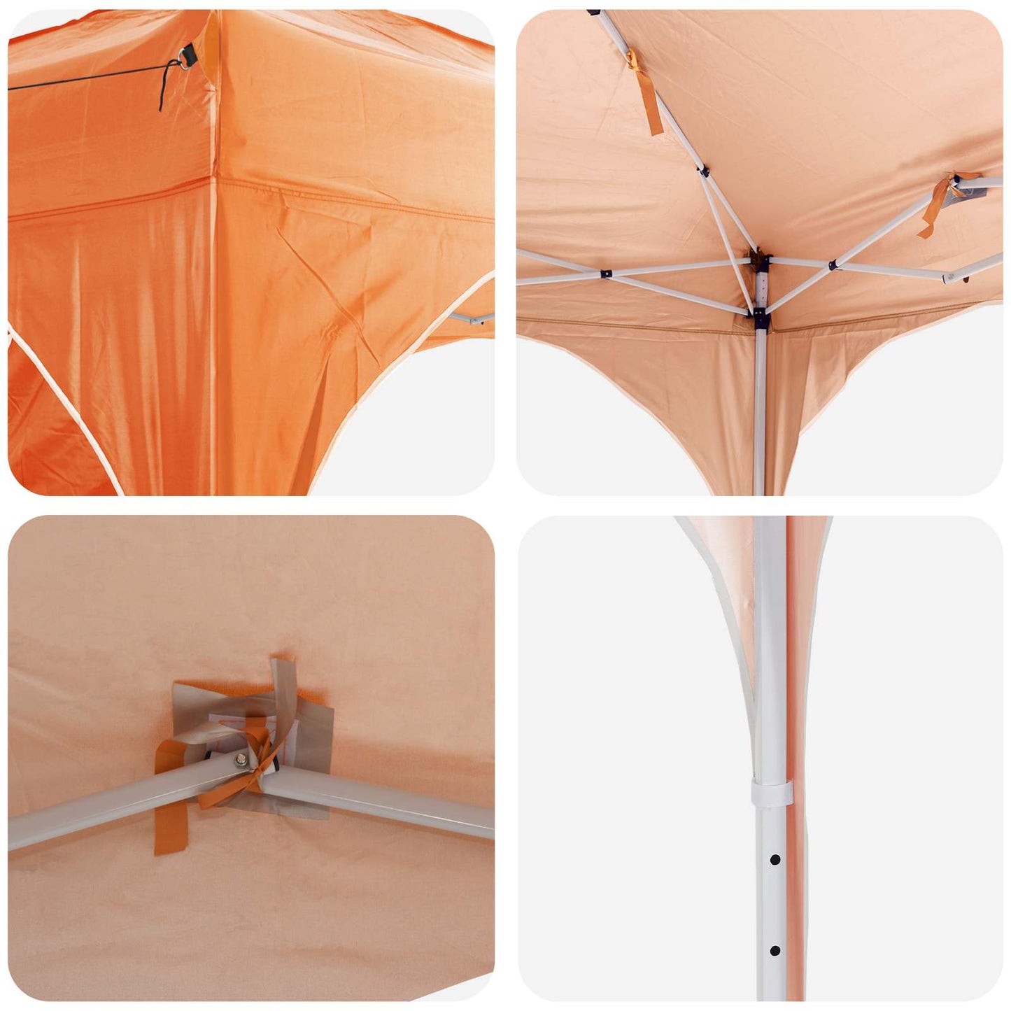 Pop-up Party Tent 575 x 288 x 245 cm Orange Oxford Fabric