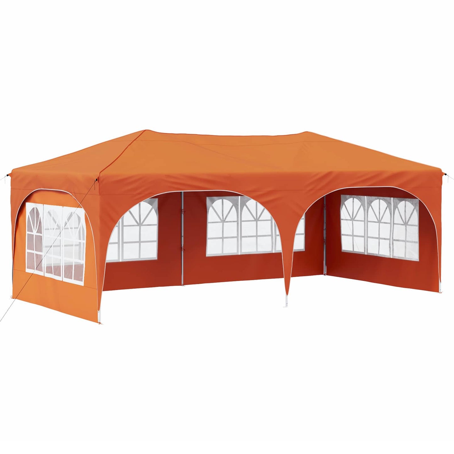 Pop-up Party Tent 575 x 288 x 245 cm Orange Oxford Fabric