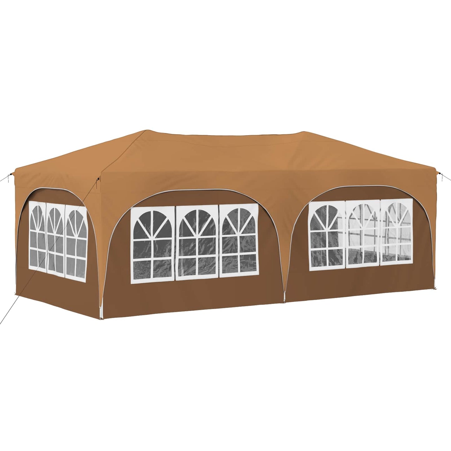 Pop-up Party Tent 575 x 288 x 245 cm Beige Oxford Fabric