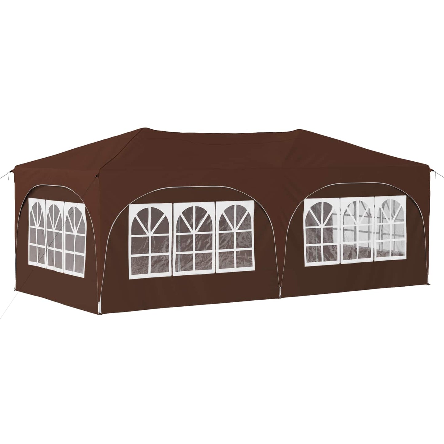 Pop-up Party Tent 575 x 288 x 245 cm Brown Oxford Fabric