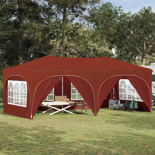 Pop-up Party Tent 575 x 288 x 245 cm Terracotta Oxford Fabric