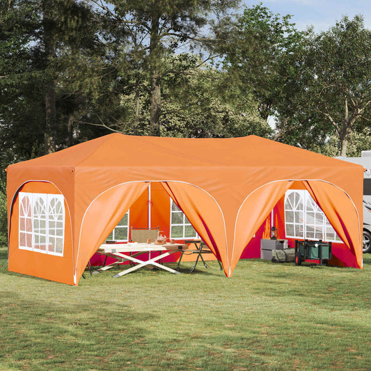 Pop-up Party Tent 575 x 288 x 245 cm Orange Oxford Fabric