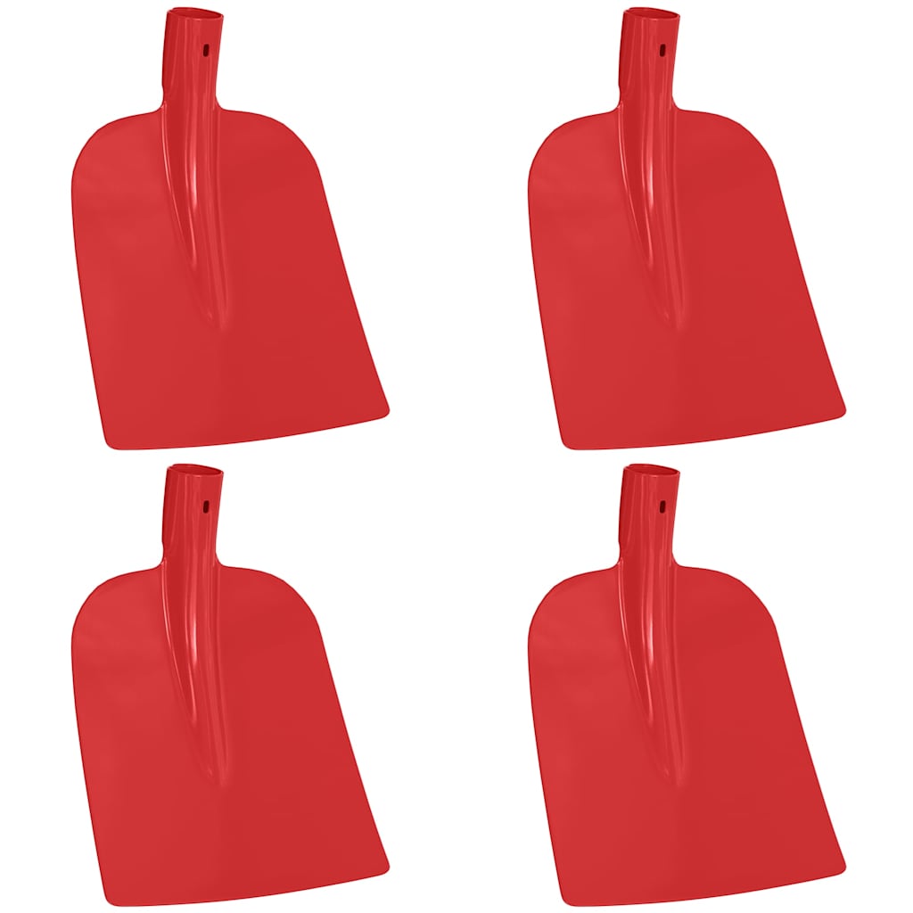Shovel Head 4 pcs Red 32 x 24.5 cm Powder-Coated Steel