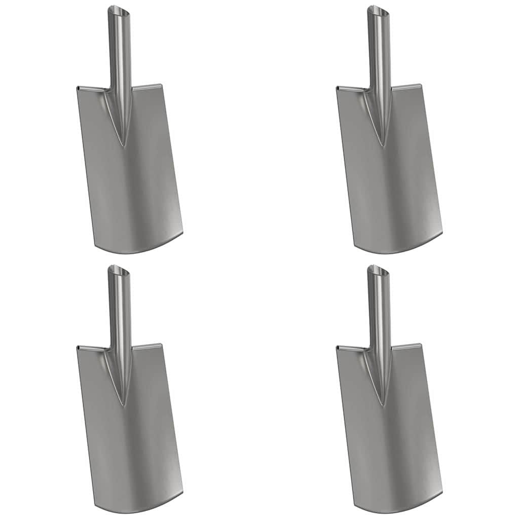 Shovel Head 4 pcs Silver 43 x 17 cm Powder-Coated Steel