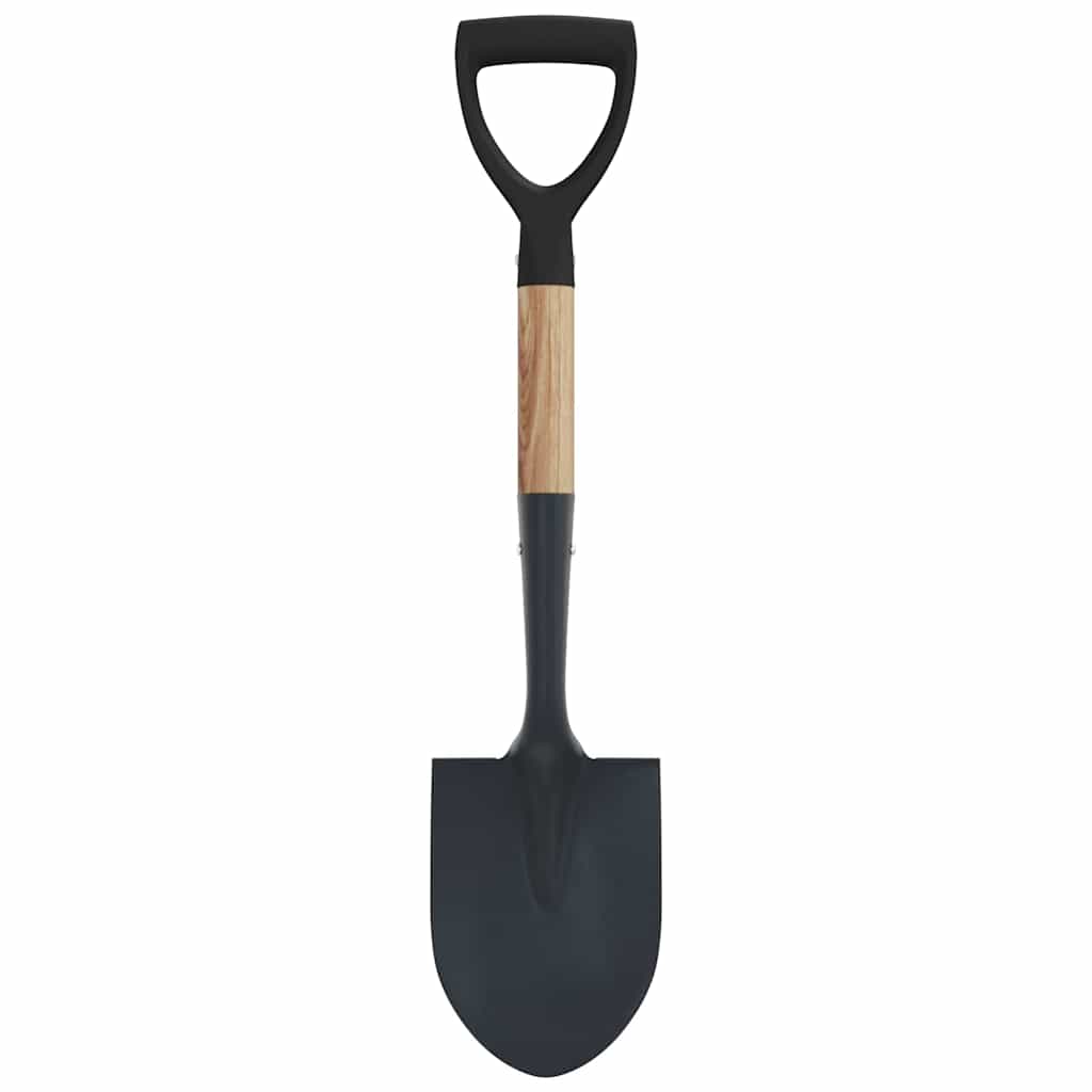 Shovel Black 68.5 cm Power Coated Steel and Solid Wood