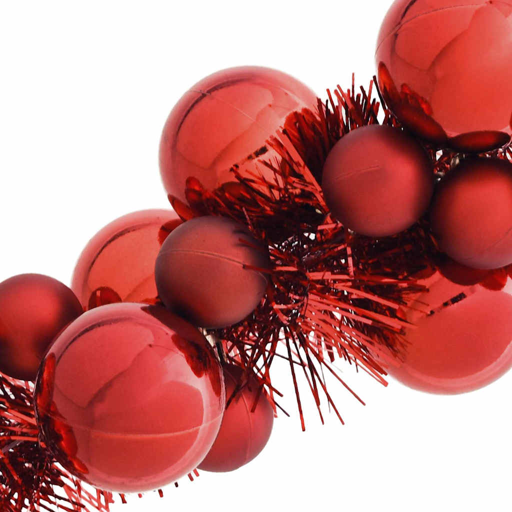 Christmas Ball Garland Red 186 cm Polystyrene
