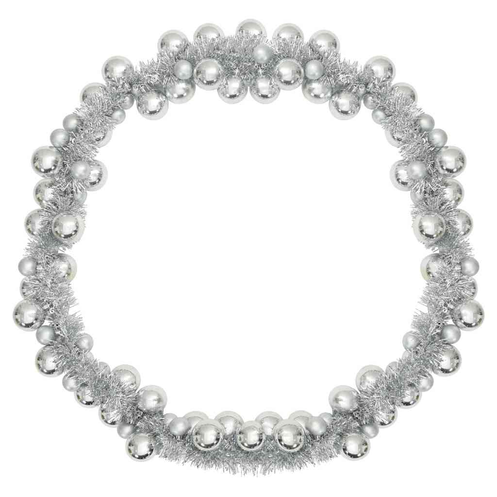 Christmas Ball Garland Silver 186 cm Polystyrene