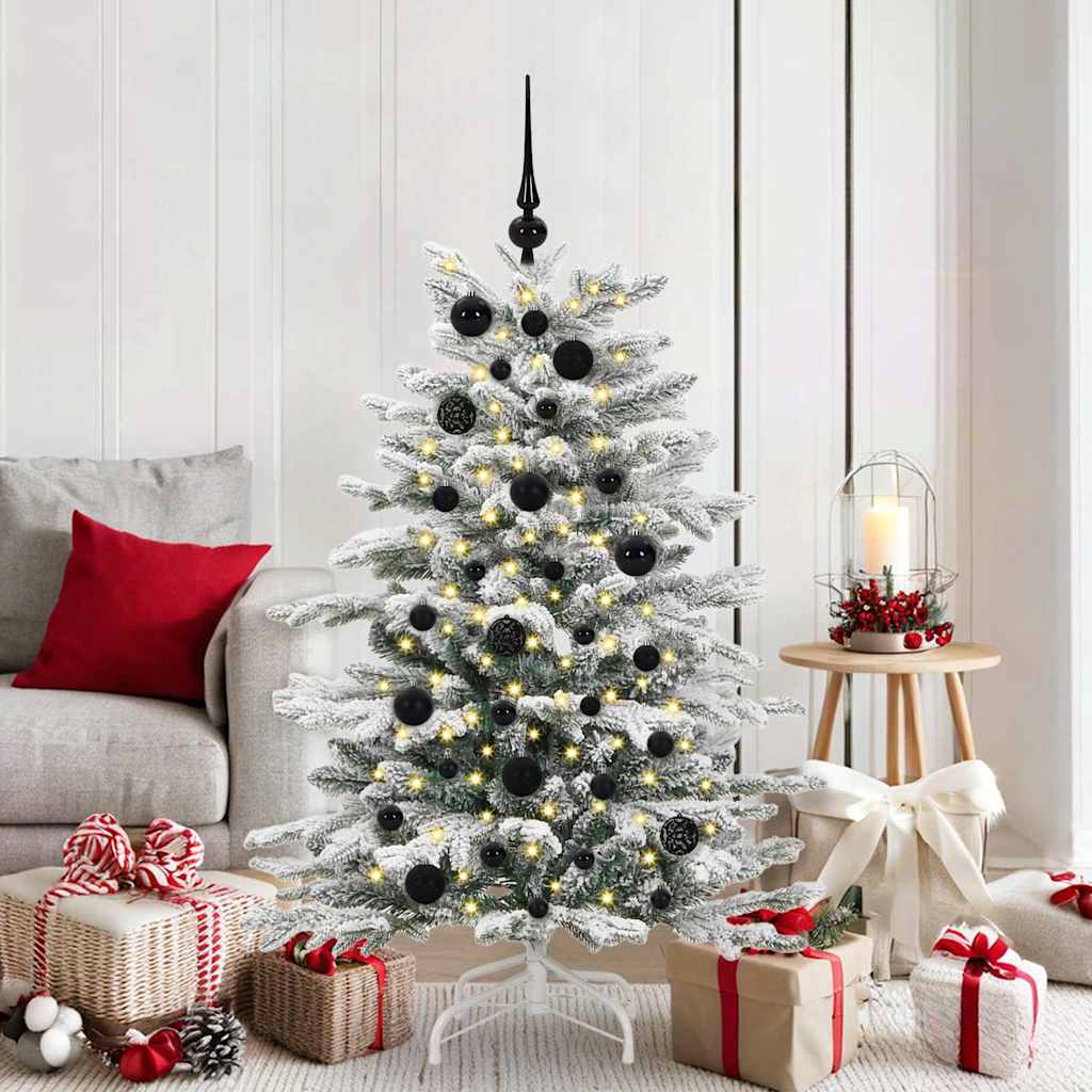 Christmas Bauble Set 61 pcs 150 LEDs Warm White Ø 6 cm
