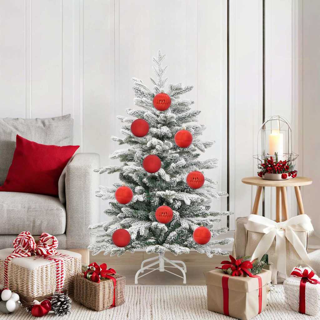 Christmas Bauble Set XL 15 pcs Red Plastic