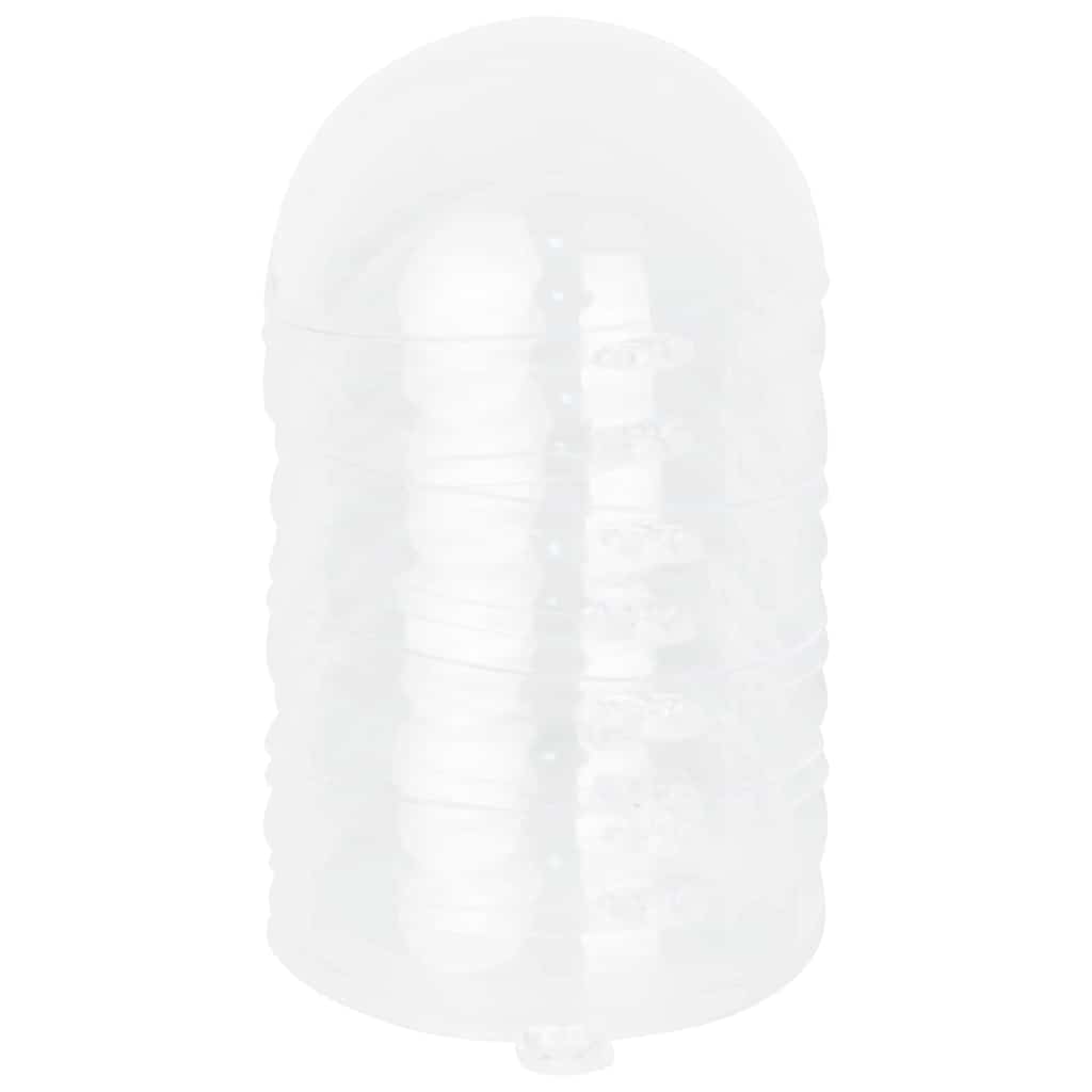 Christmas Bauble Set 25 pcs Transparent Ø 8 cm Plastic
