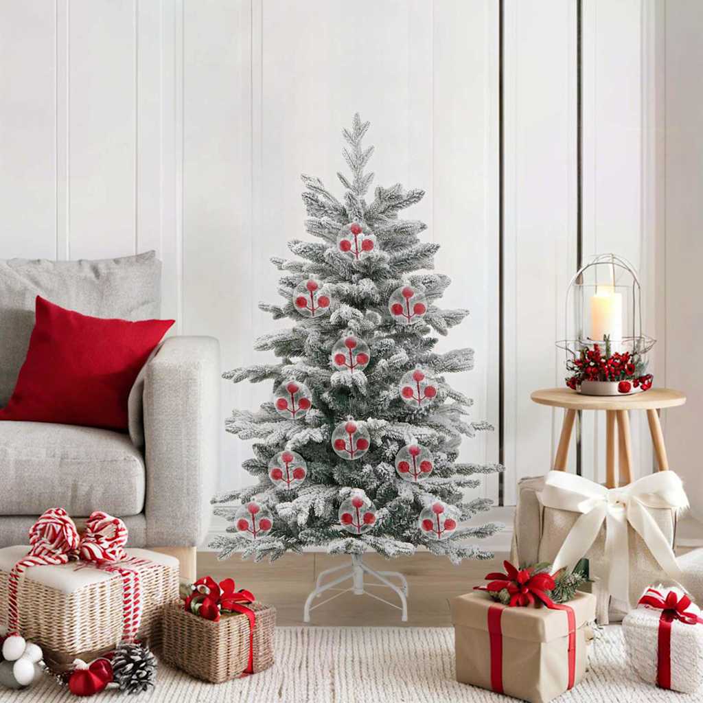 Christmas Bauble Set 25 pcs Transparent Ø 10 cm Plastic