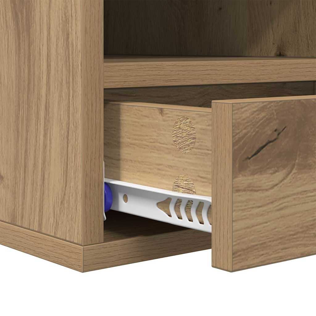 Printer Stand Artisan Oak 40 x 32 x 24 cm Engineered Wood