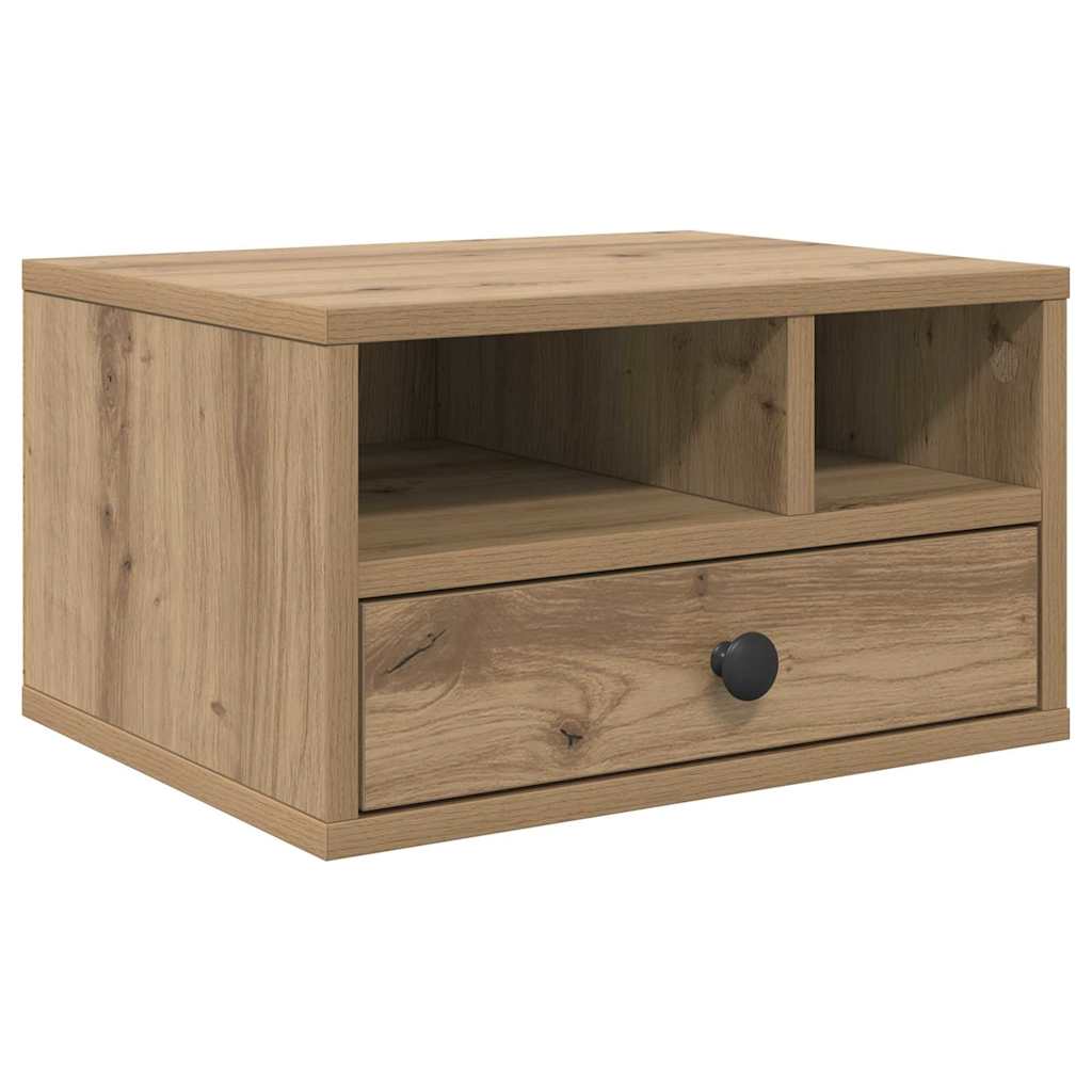 Printer Stand Artisan Oak 40 x 32 x 24 cm Engineered Wood