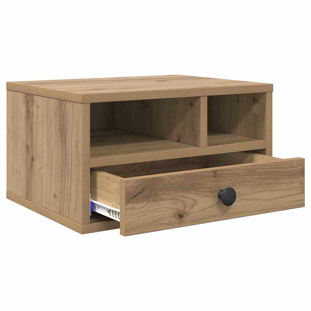 Printer Stand Artisan Oak 40 x 32 x 24 cm Engineered Wood