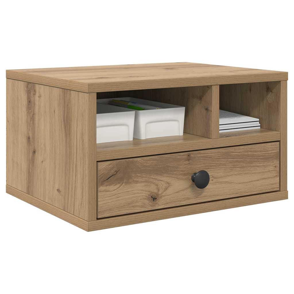 Printer Stand Artisan Oak 40 x 32 x 24 cm Engineered Wood