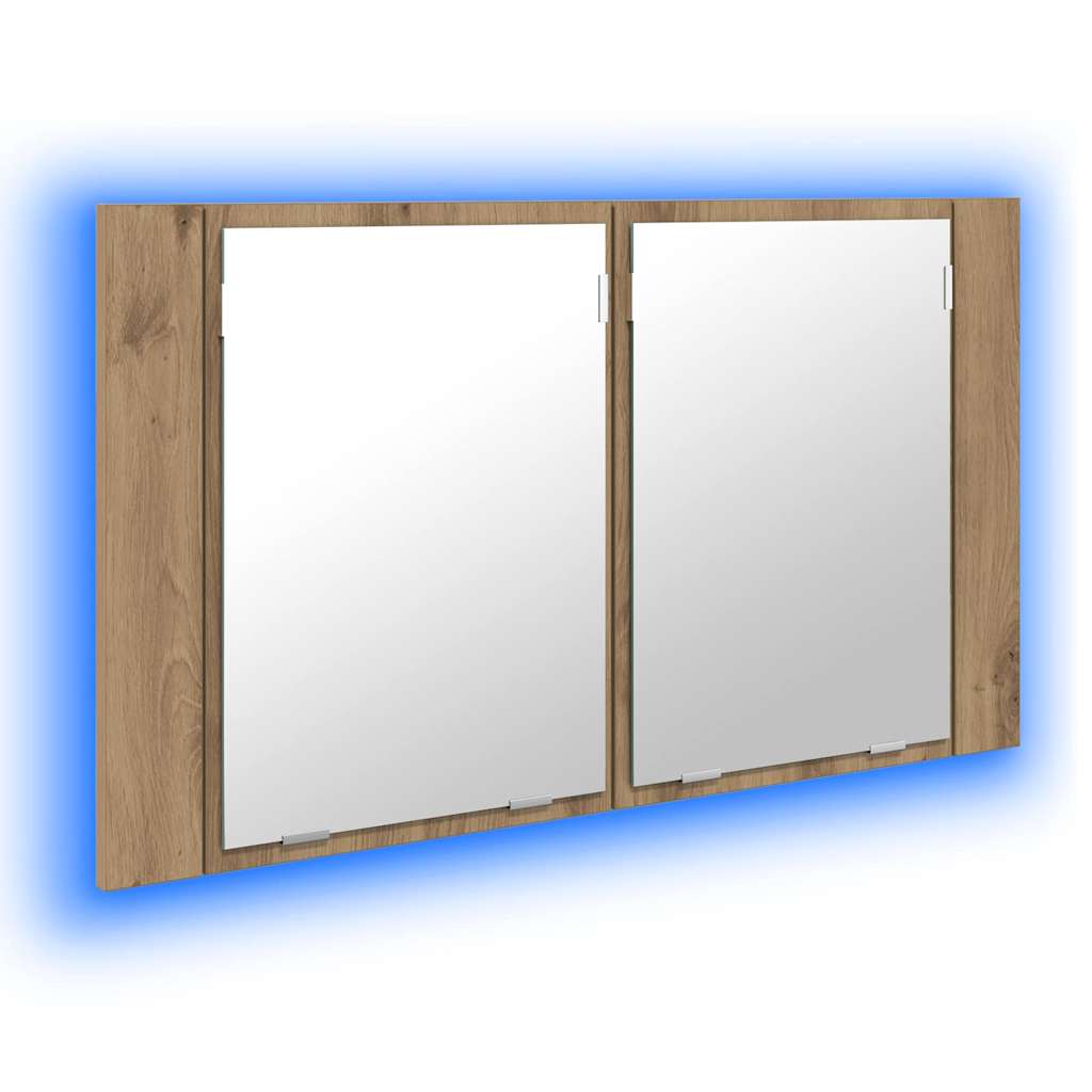 Bathroom Mirror Cabinet Artisan Oak 80 x 12 x 45 cm