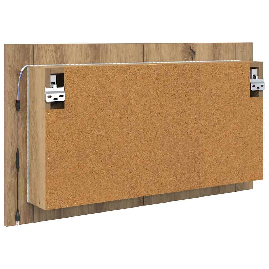Bathroom Mirror Cabinet Artisan Oak 80 x 12 x 45 cm