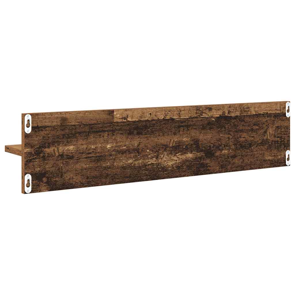Wall Shelves 4 pcs Old Wood 80 x 11.5 x 18 cm Engineered Wood