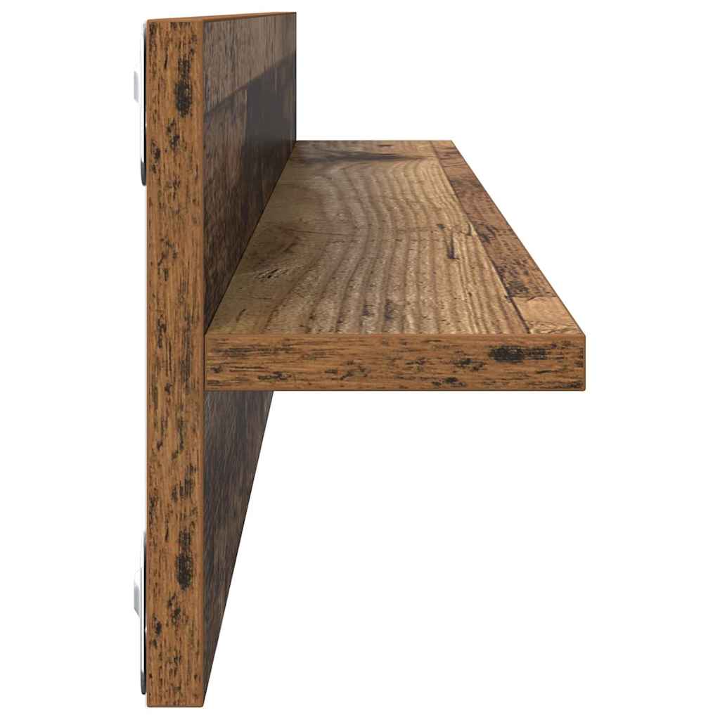 Wall Shelves 4 pcs Old Wood 80 x 11.5 x 18 cm Engineered Wood