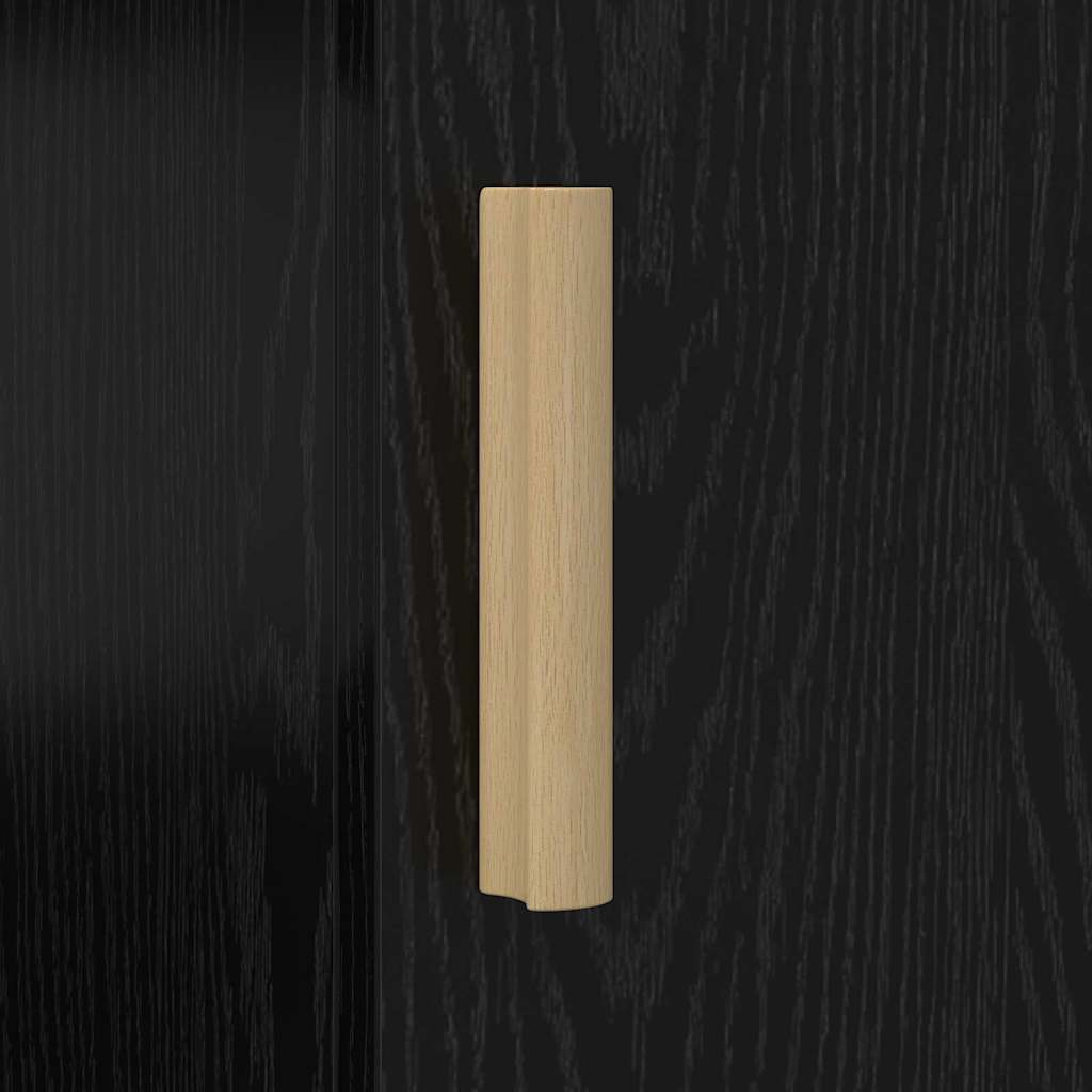 Desk Black Oak Engineered Wood 140 x 50 x 75 cm