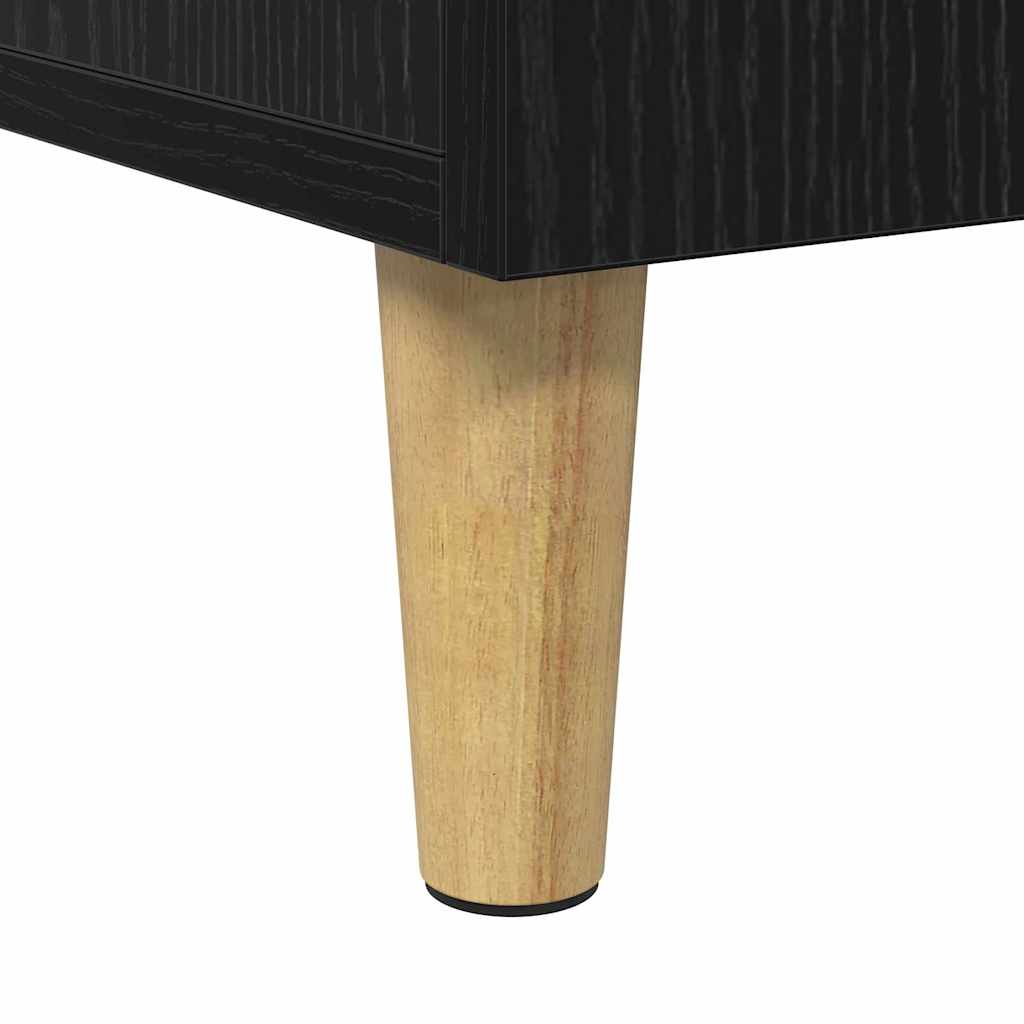 Desk Black Oak Engineered Wood 140 x 50 x 75 cm