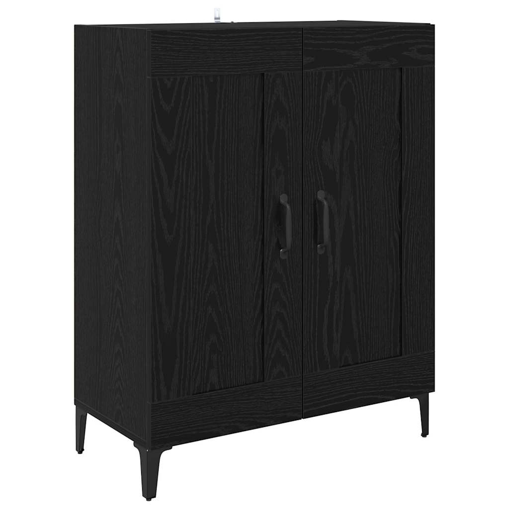 Sideboard Black Oak 69.5 x 34 x 90 cm Engineered Wood