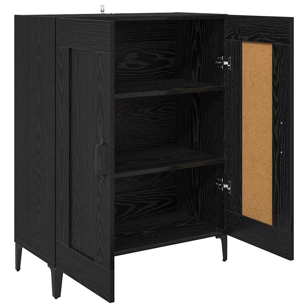 Sideboard Black Oak 69.5 x 34 x 90 cm Engineered Wood