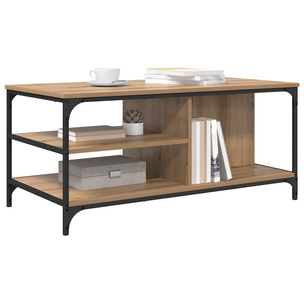 Coffee Table Artisan Oak 100 x 50 x 45 cm Engineered Wood