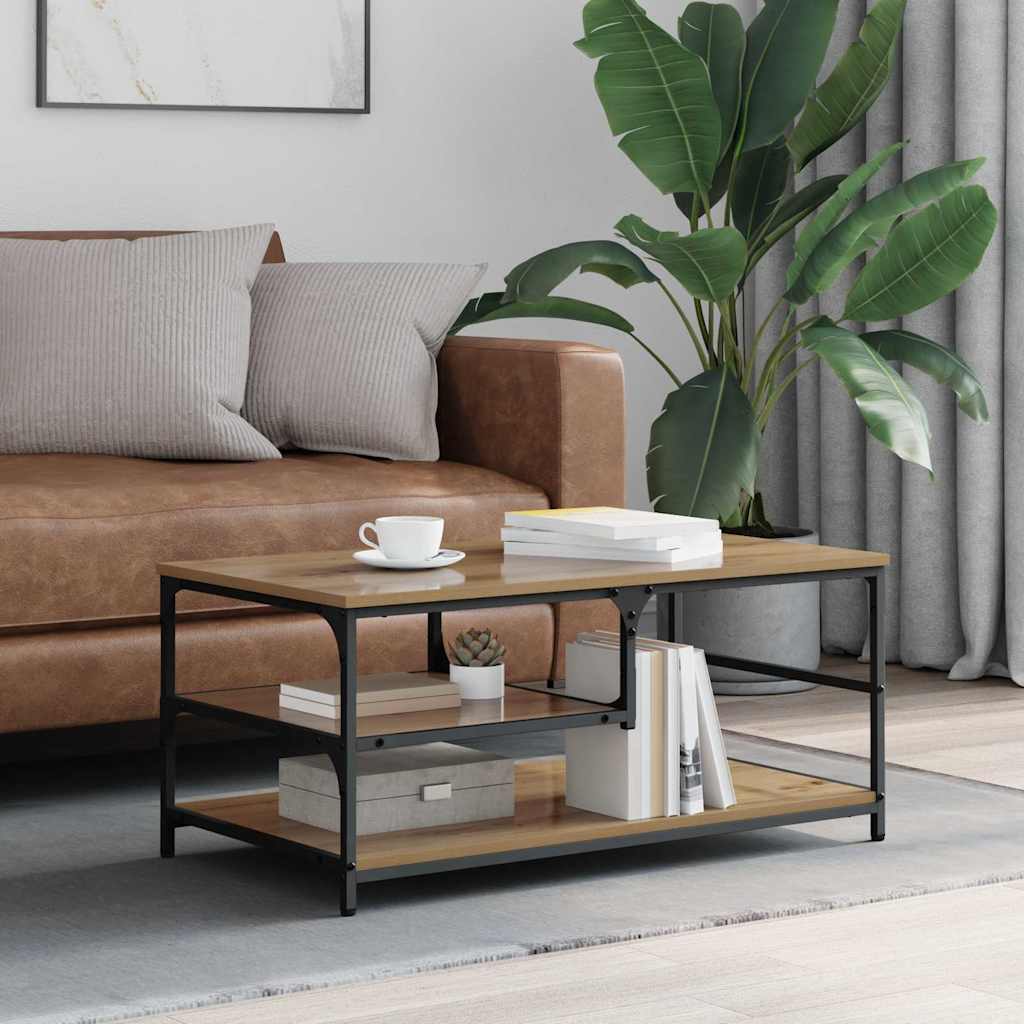 Coffee Table Artisan Oak 90 x 49 x 40 cm Engineered Wood