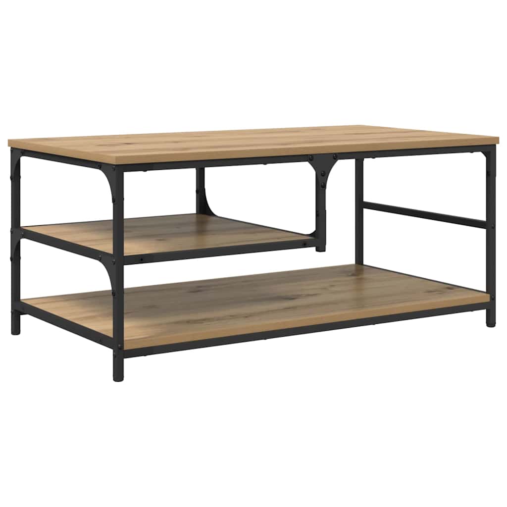 Coffee Table Artisan Oak 90 x 49 x 40 cm Engineered Wood