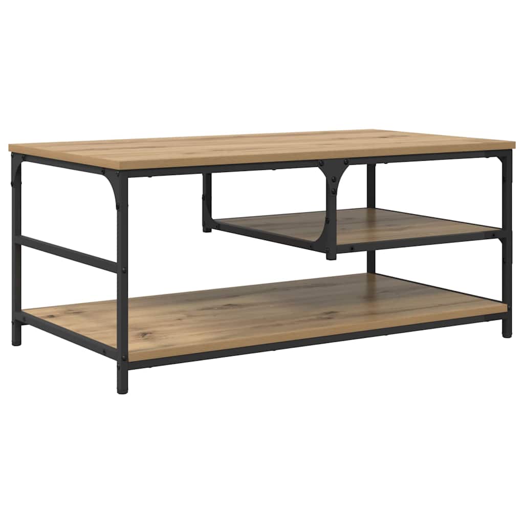 Coffee Table Artisan Oak 90 x 49 x 40 cm Engineered Wood