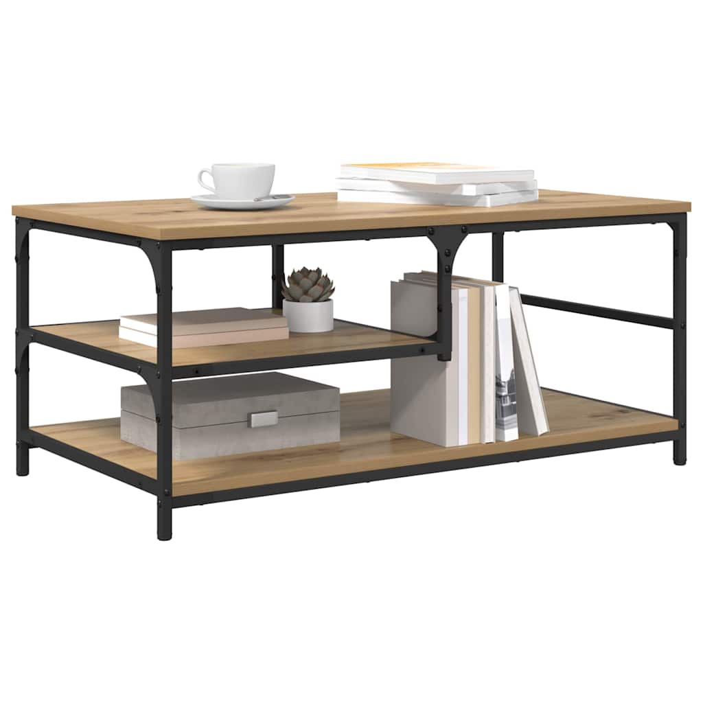 Coffee Table Artisan Oak 90 x 49 x 40 cm Engineered Wood