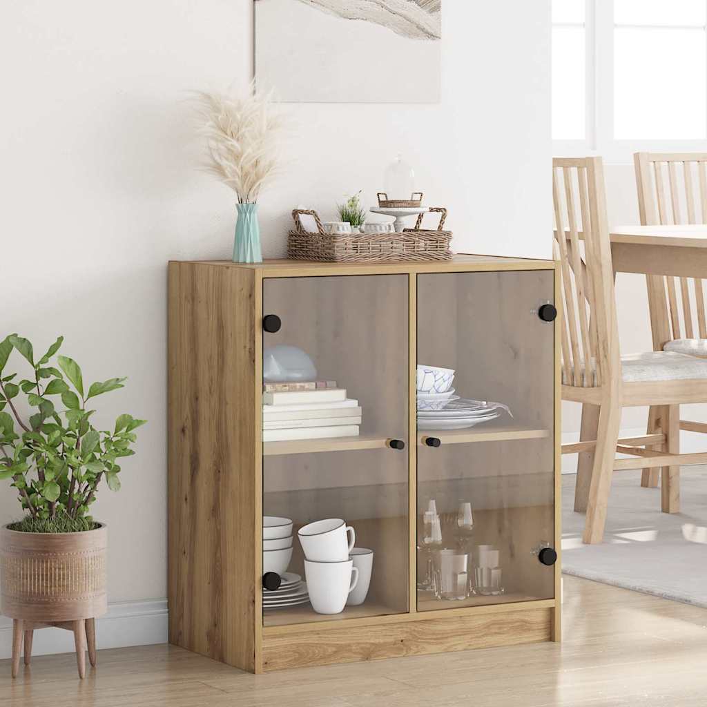 Side Cabinet Artisan Oak 68 x 37 x 75.5 cm Engineered Wood