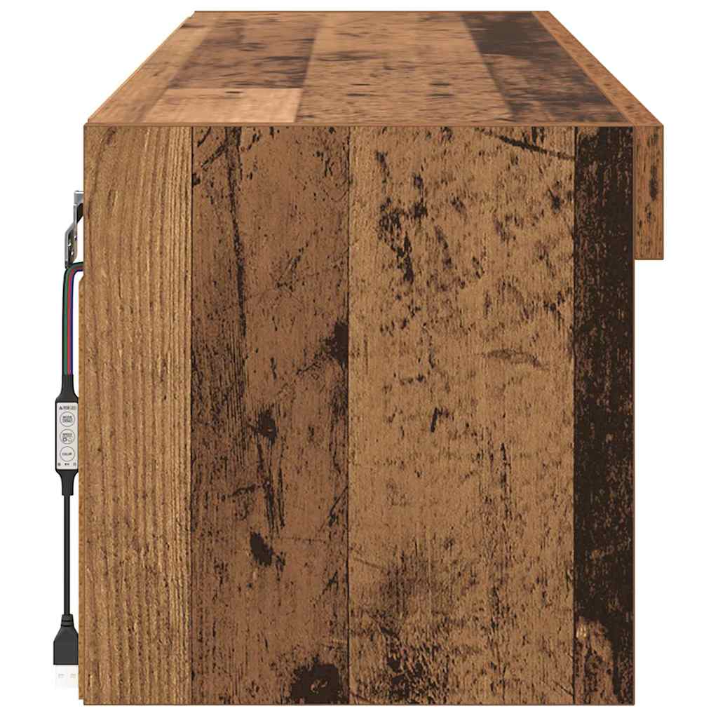TV Cabinet Set Old Wood 100 x 30 x 30 cm Engineered Wood