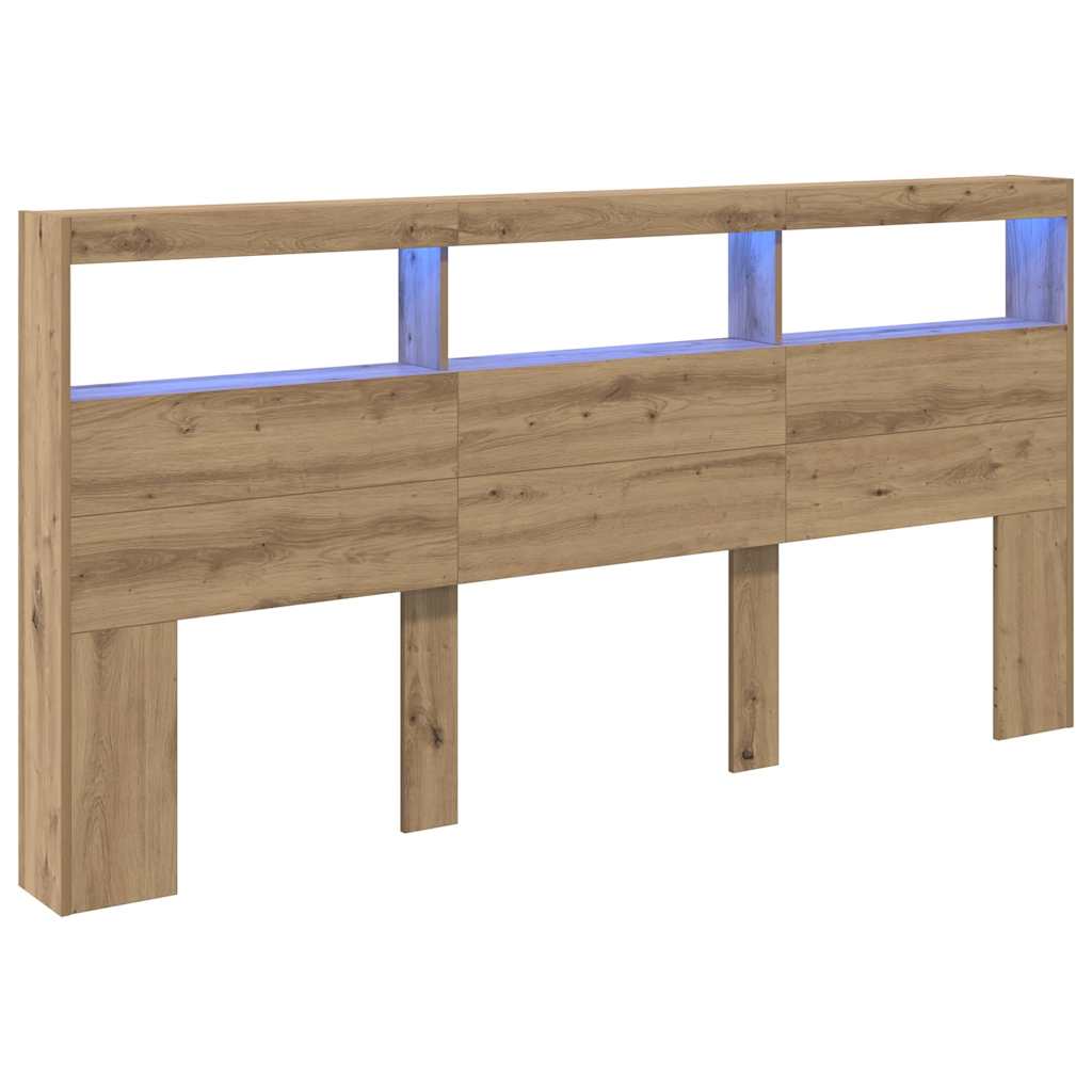 Headboard Artisan Oak 200 x 17 x 102 cm Engineered Wood