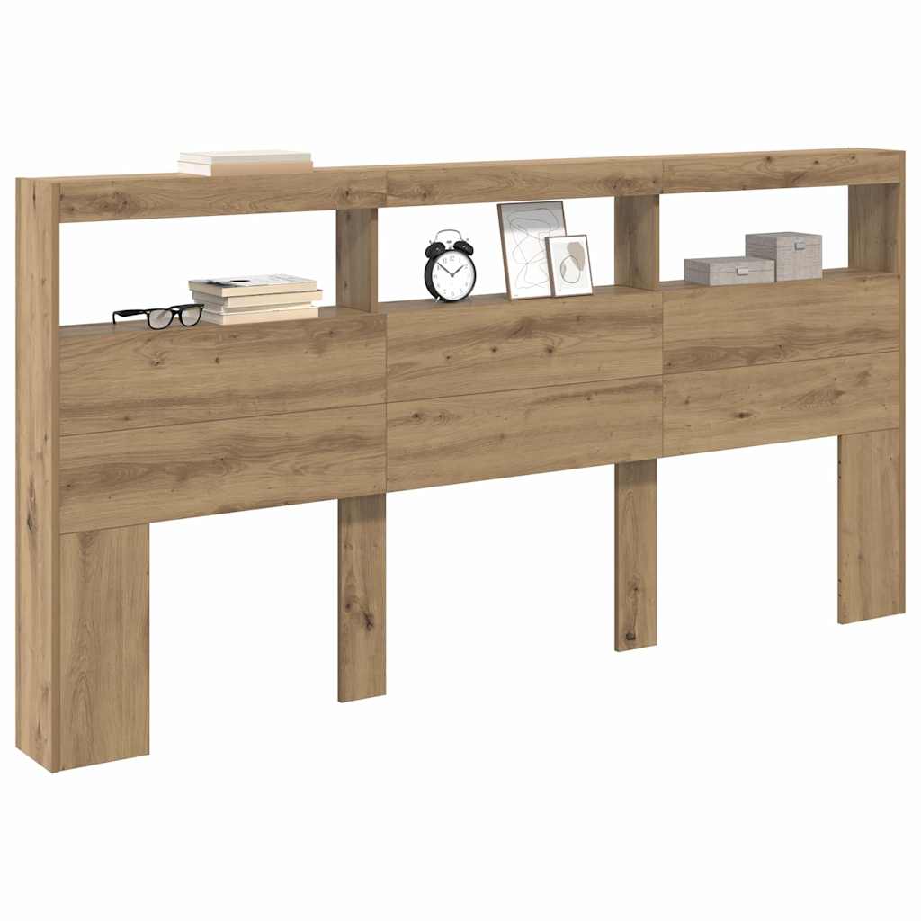 Headboard Artisan Oak 200 x 17 x 102 cm Engineered Wood