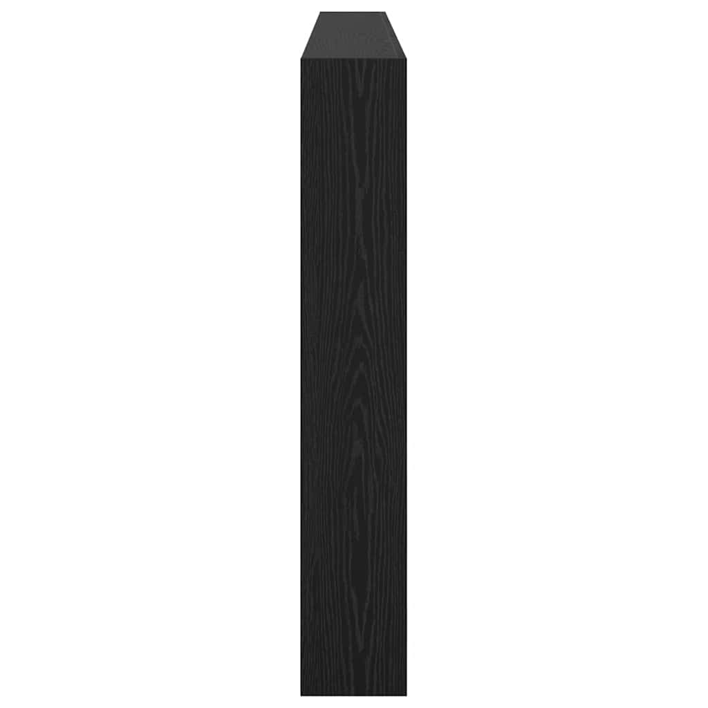 Headboard Black Oak 200 x 17 x 102 cm Engineered Wood
