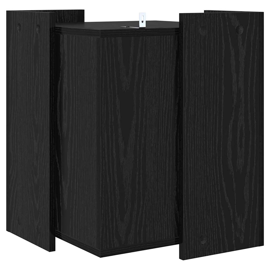 Cat Litter Box Enclosure Black Oak 42 x 42 x 51 cm