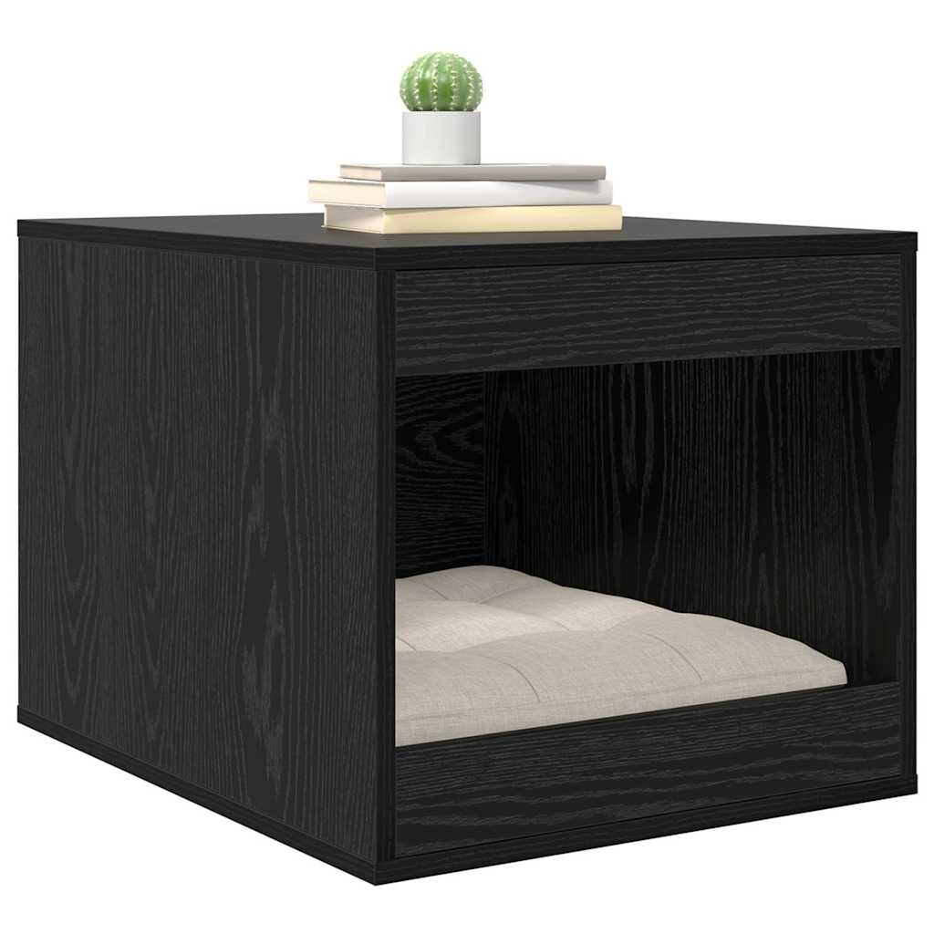 Cat Litter Box Enclosure Black Oak 47 x 59 x 42 cm