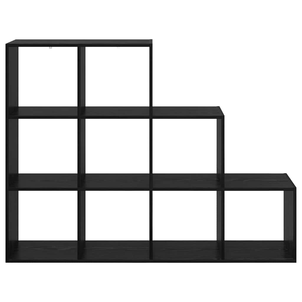 Room Divider Bookcase Black Oak 137.5 x 29 x 103.5 cm