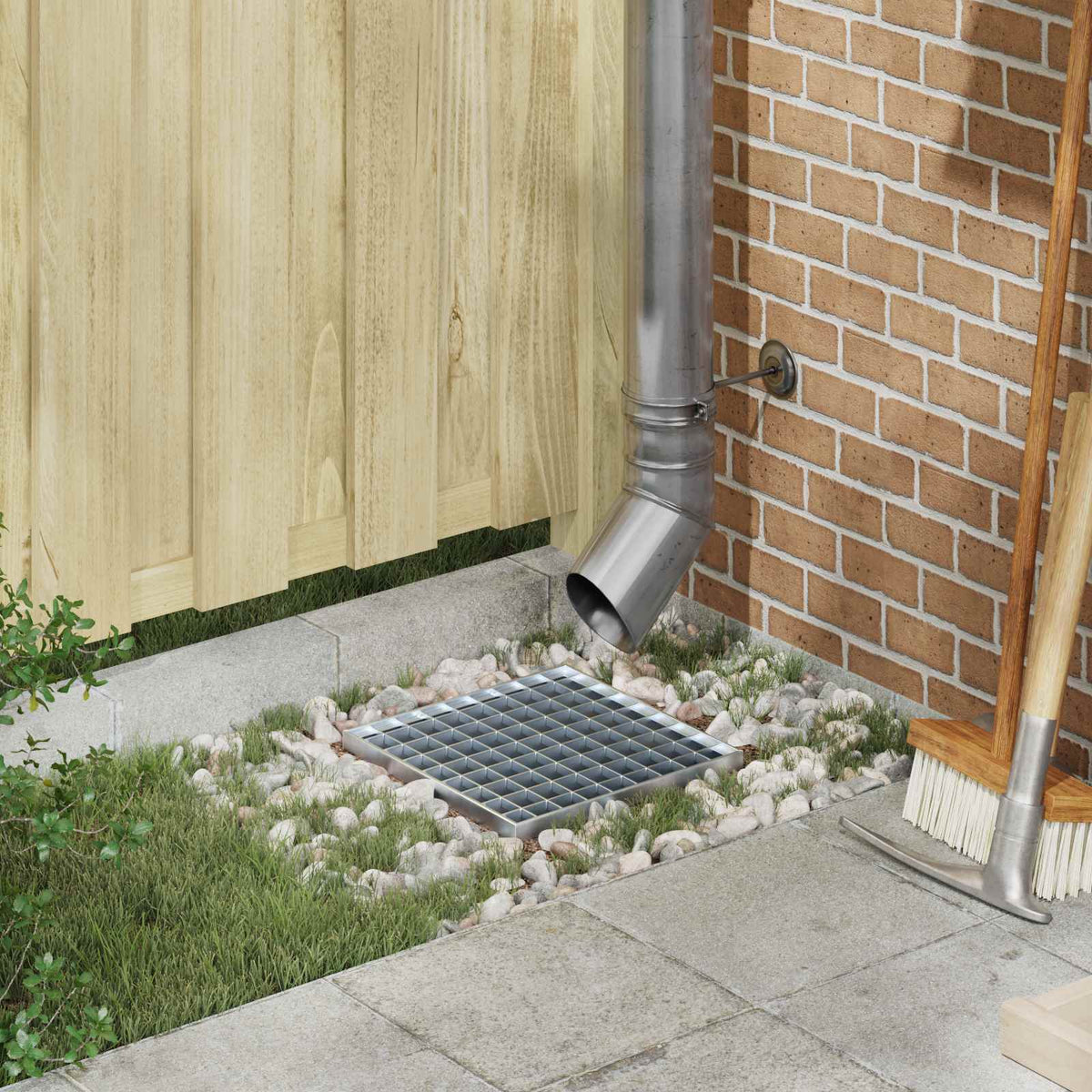 Grating Silver 30 x 30 x 2 cm Hot-Dip Galvanised Steel