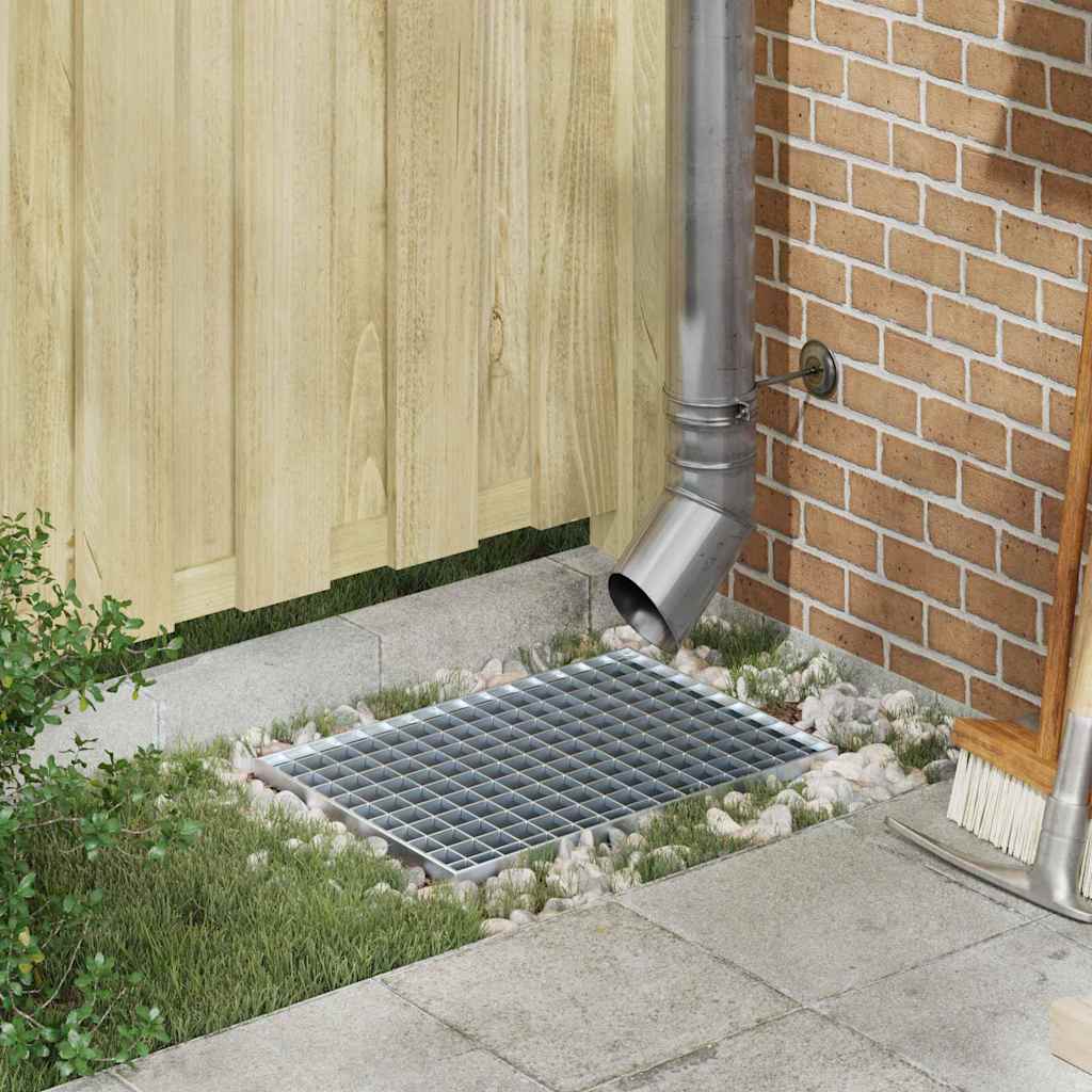 Grating Silver 50 x 35 x 2 cm Hot-Dip Galvanised Steel