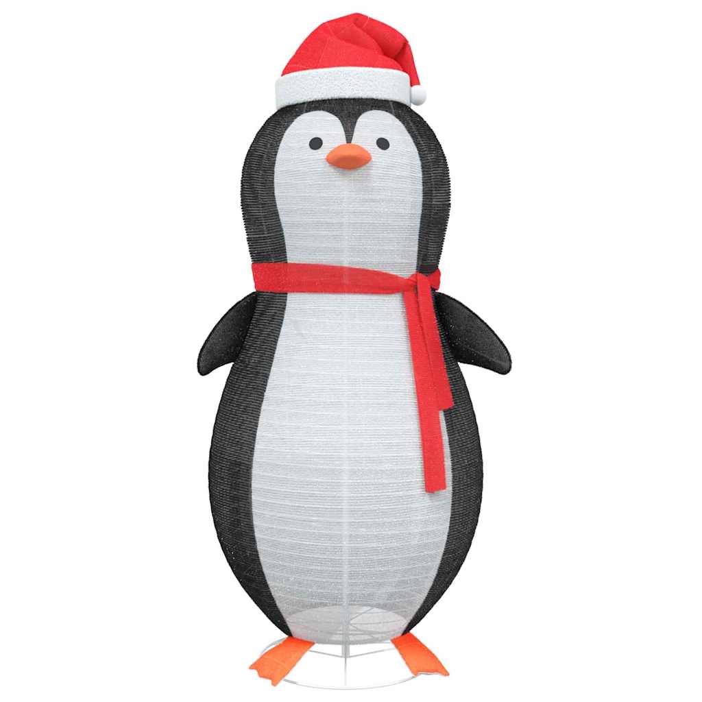 Snow Penguin Figure with 600 LEDs Warm White 78 x 178 cm Fabric
