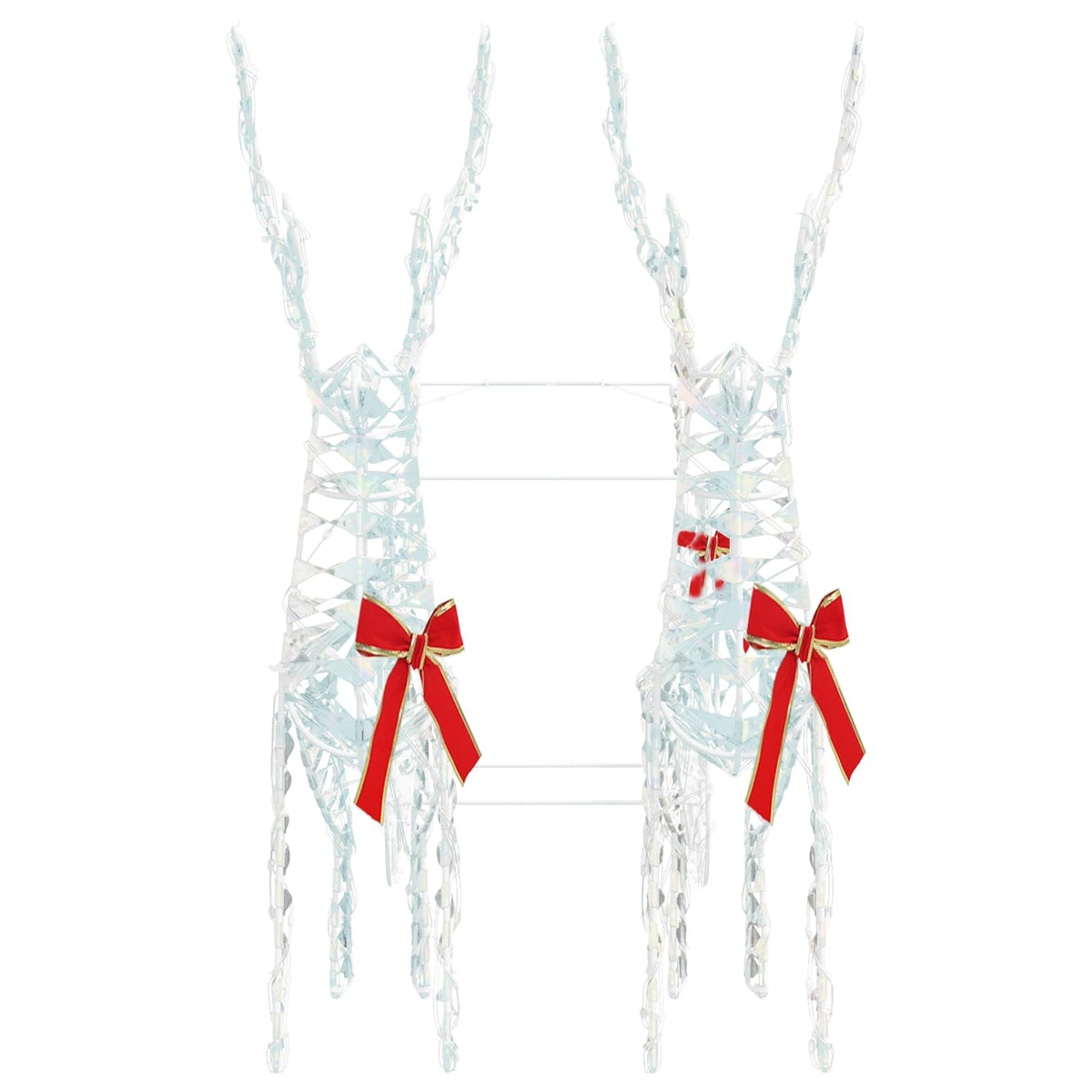 3D Christmas Reindeer with Sleigh LOVIISA 3 pcs