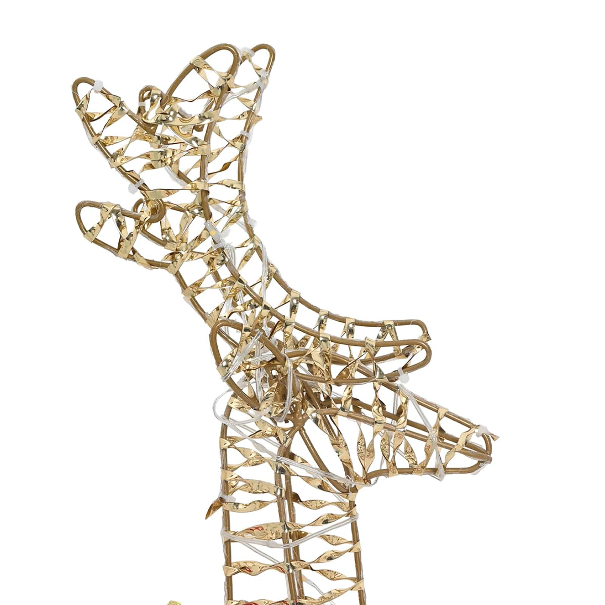 3D Christmas Reindeer with Sleigh LOVIISA 3 pcs