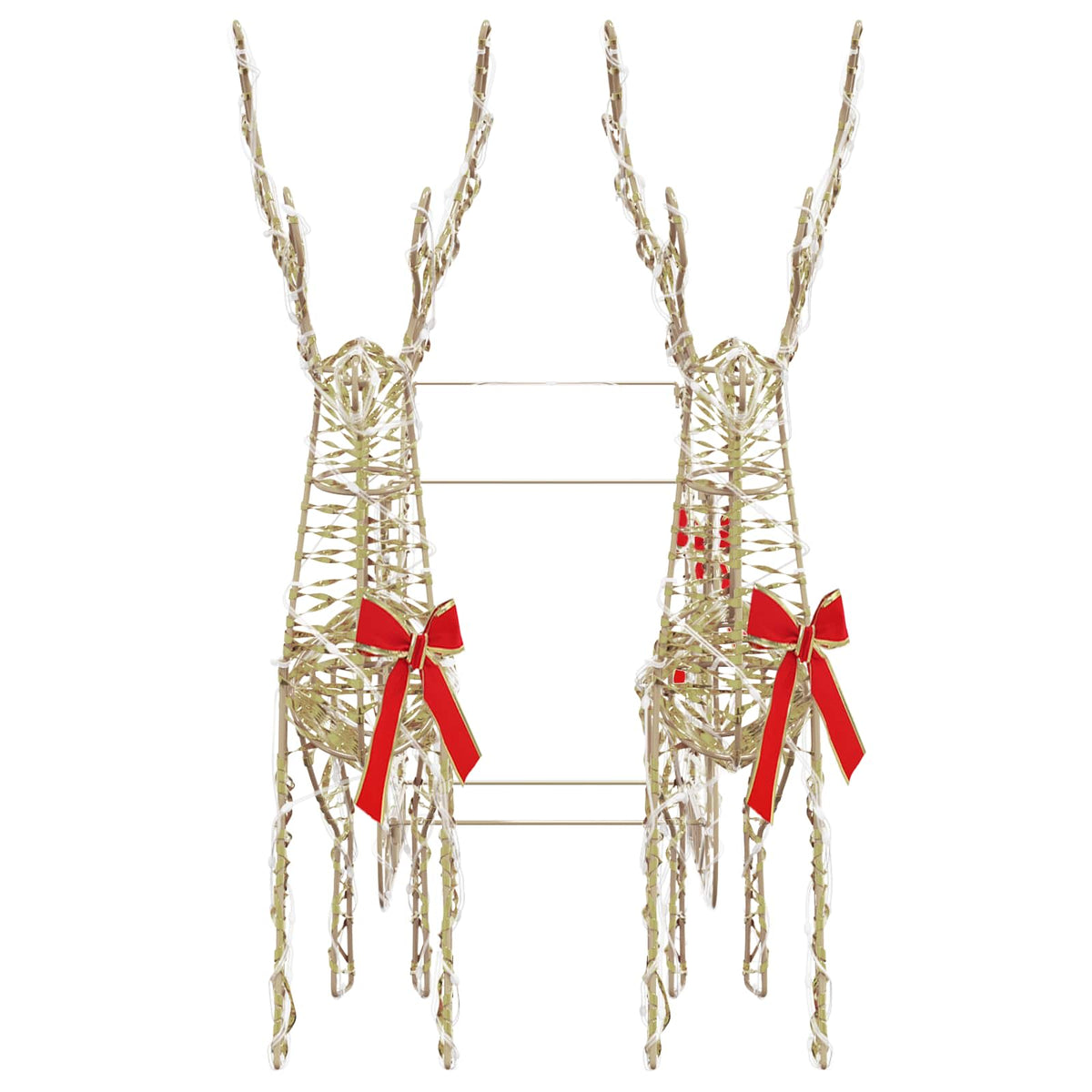 3D Christmas Reindeer with Sleigh LOVIISA 3 pcs