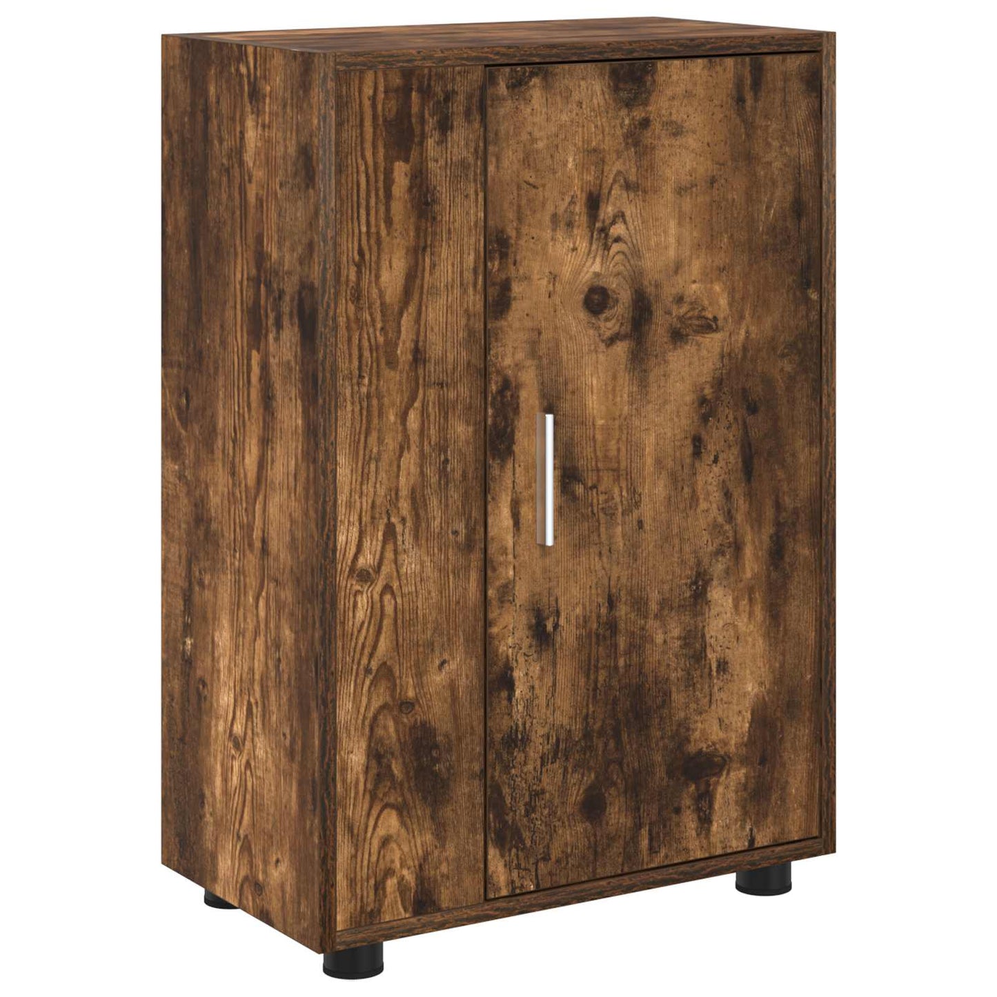 TV Cabinet Set Wall-mounted 4 pcs Somoked Oak Engineered wood