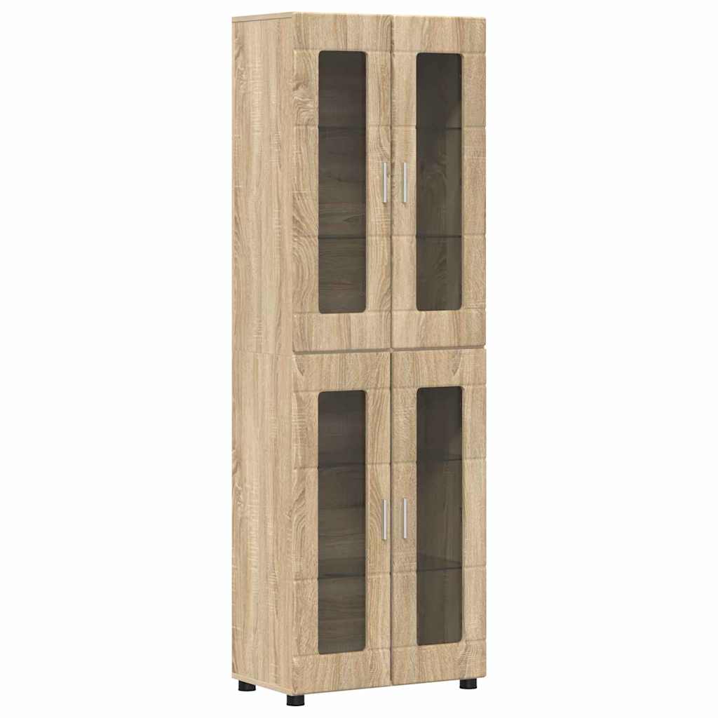Highboard FLORIN Sonoma Oak 60 x 35 x 182 cm Engineered Wood